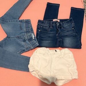 Girls 4T jeans and shorts